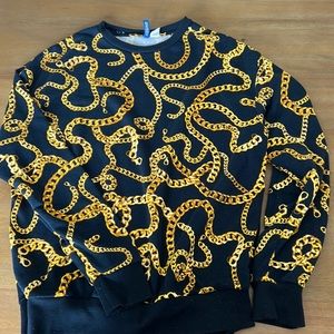 H&M Gold Chain Sweater
